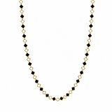 Clover chain necklace-black