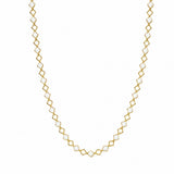 Clover chain necklace-white