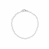 heart link bracelet - sterling silver