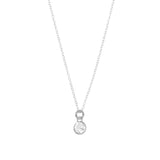 Drop pendant necklace - sterling silver