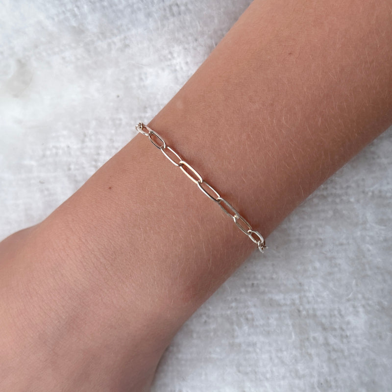 Small Link Bracelet - Sterling Silver