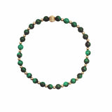 Malachite Stretch Bracelet by Becket & Quill, handmade in Los Angeles