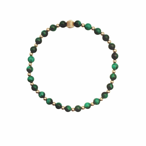 malachite stretch bracelet