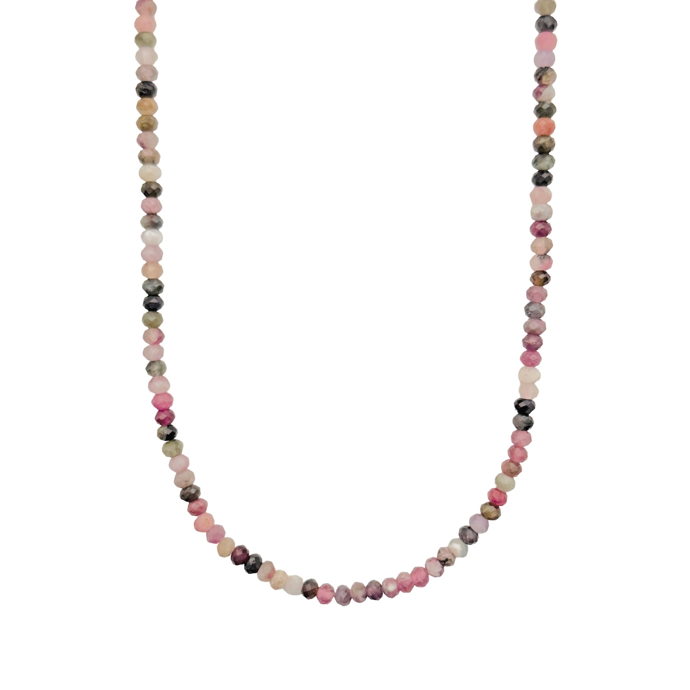 Tourmaline Beaded Necklace by Becket & Quill, handmade in Los Angeles