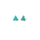 Turquoise Trio Studs