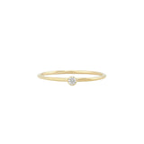 Petite Diamond Ring by Becket & Quill, handmade in Los Angeles