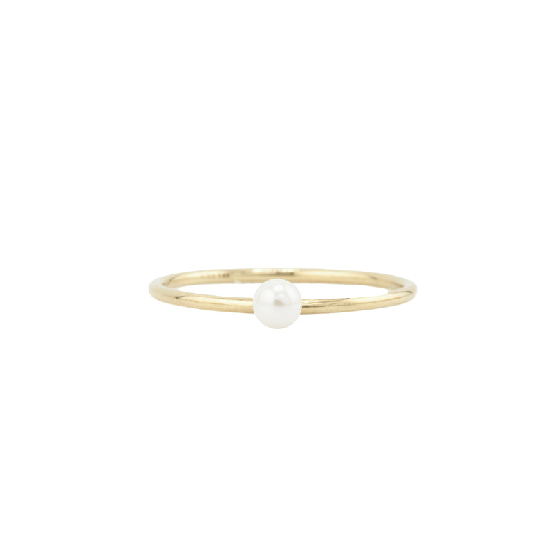 Petite pearl ring