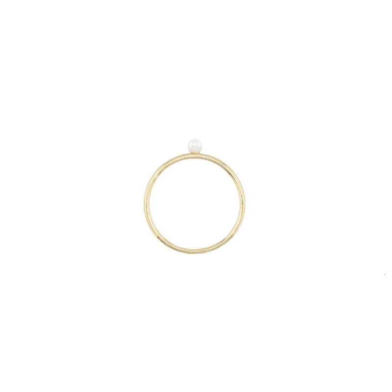 Petite pearl ring