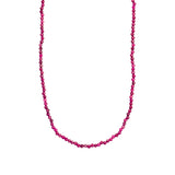 mini ruby beaded necklace