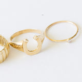 Petite Diamond Ring by Becket & Quill, handmade in Los Angeles - worn close-up