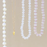 City Of Angels Necklace by Becket & Quill, handmade in Los Angeles - worn close-up