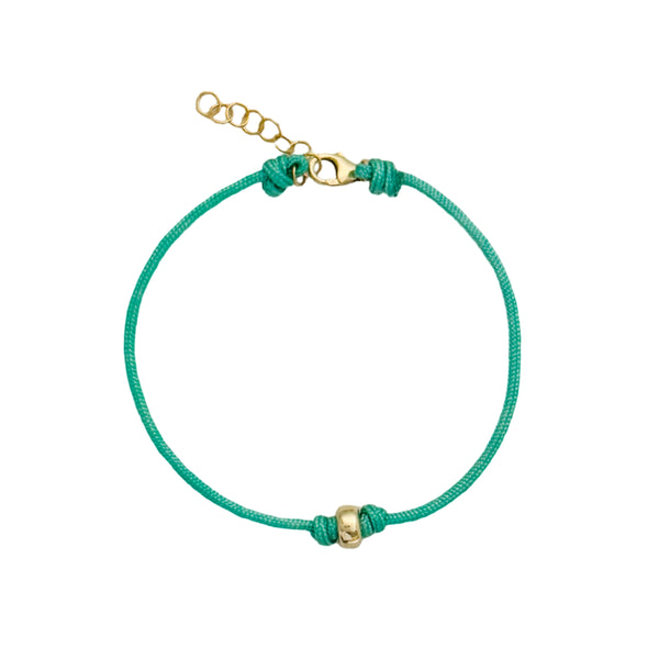 turquoise cord bracelet