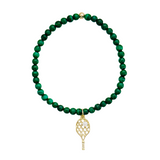 Malachite tennis bracelet