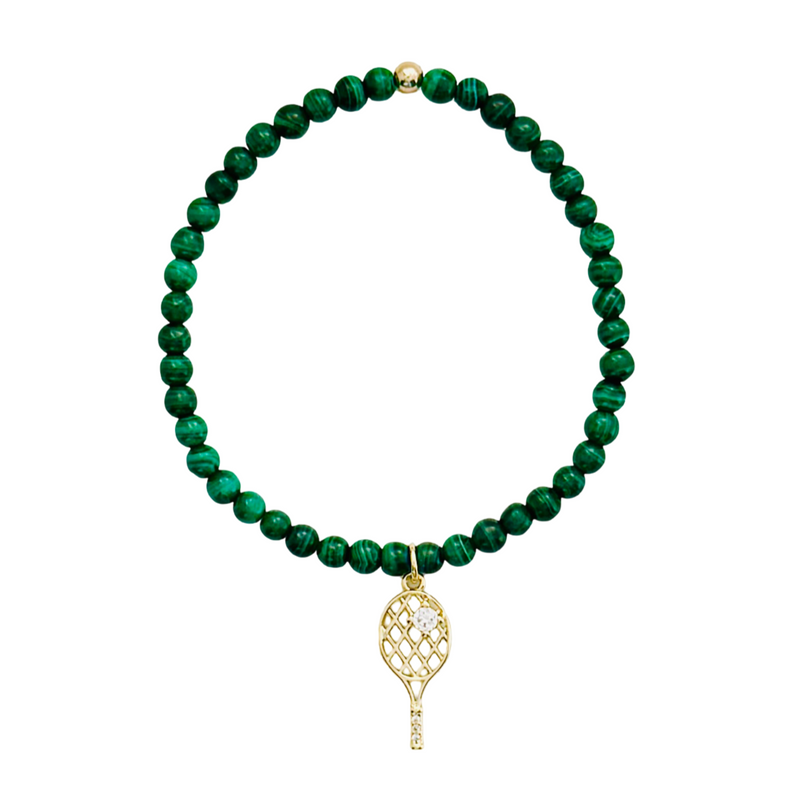 Malachite tennis bracelet