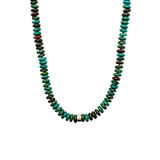 Green turquoise beaded necklace