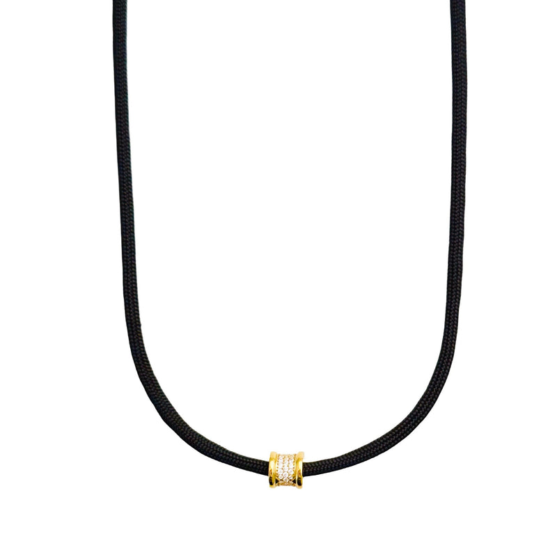 paracord rondelle bead necklace