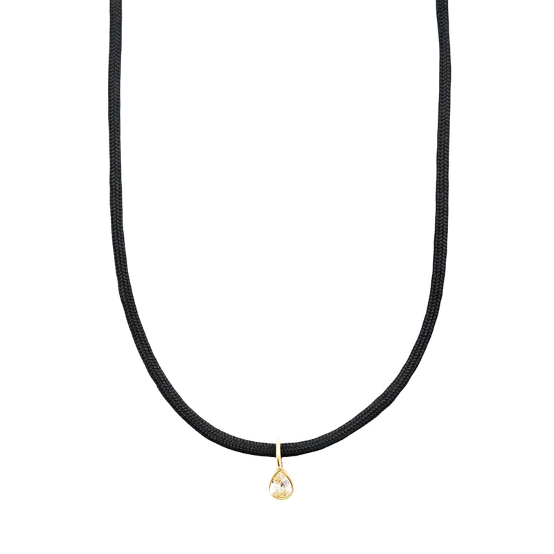 paracord teardrop necklace