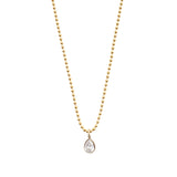 ball chain with teardrop pendant