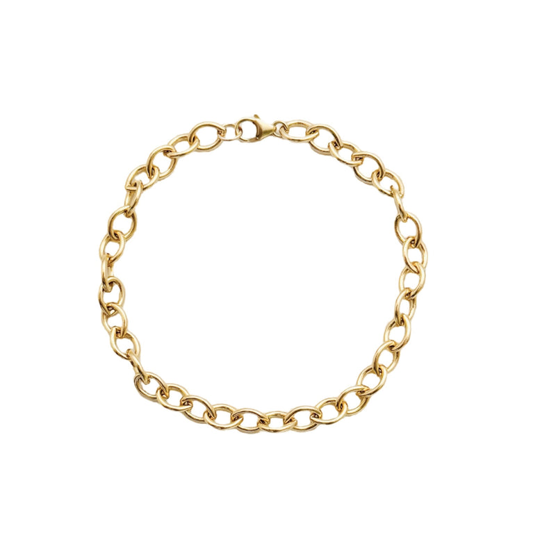 Oval link bracelet