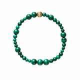 malachite bubble bead bracelet