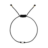 Pearl macramé anklet