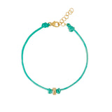 turquoise cord bracelet