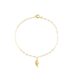 Angel Wing Charm Bracelet by Becket & Quill, handmade in Los Angeles