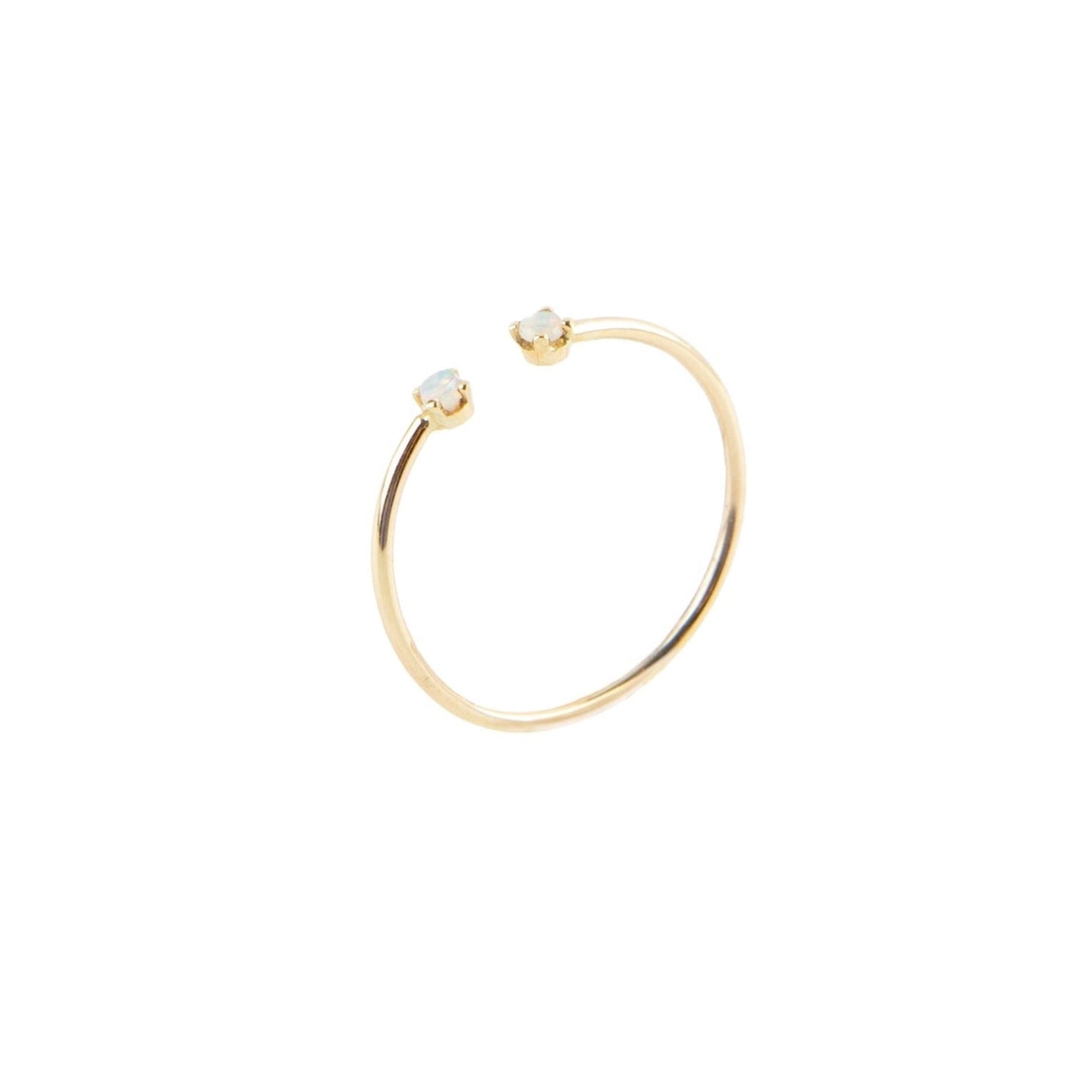 Opal Duo Ring by Becket & Quill, handmade in Los Angeles