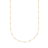 Gold filled Bar Chain long length layering Necklace by Becket & Quill, handmade in Los Angeles