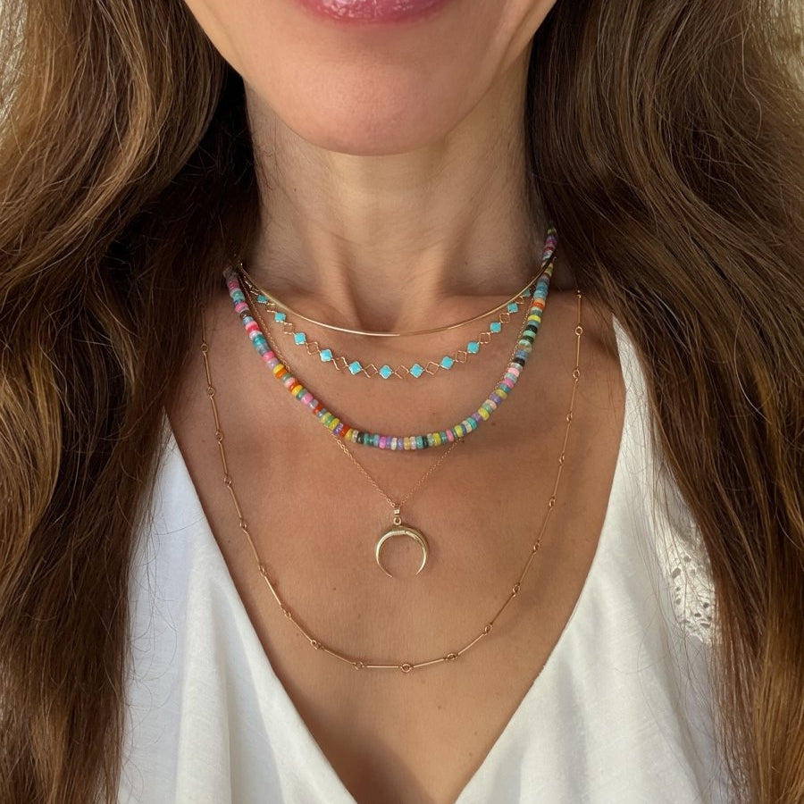 gold filled necklace choker gemstone necklace