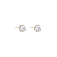 Big crystal Studs diamond alternative by Becket & Quill, handmade in Los Angeles