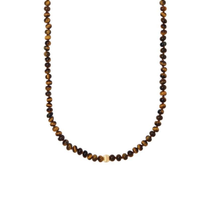 Tiger's eye beaded necklace