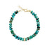 Chunky Turquoise Beaded Bracelet by Becket & Quill, handmade in Los Angeles