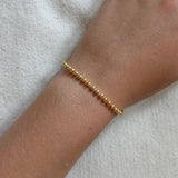 Ball Chain gold filled Bracelet by Becket & Quill, handmade in Los Angeles - detail view