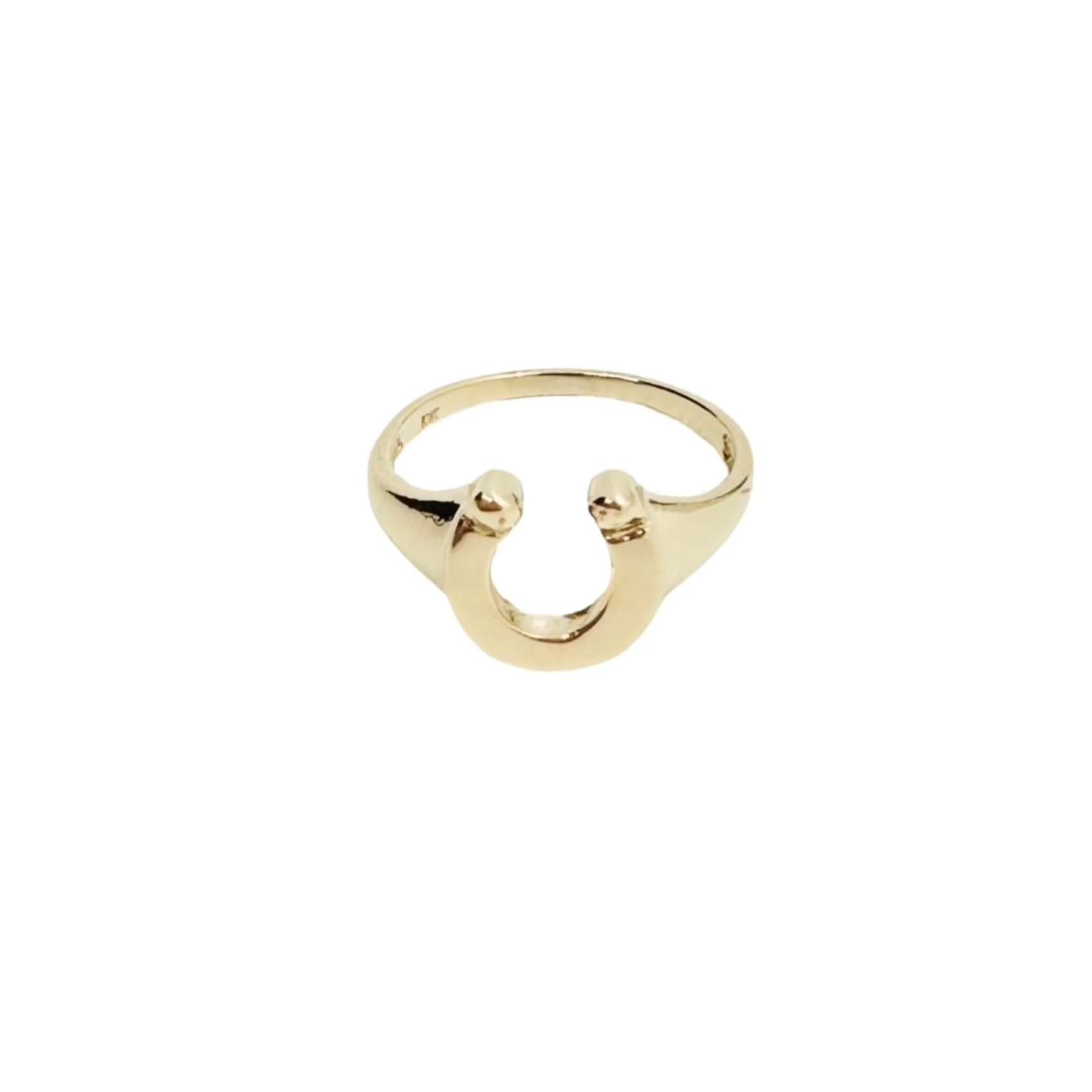 gold horseshoe ring 