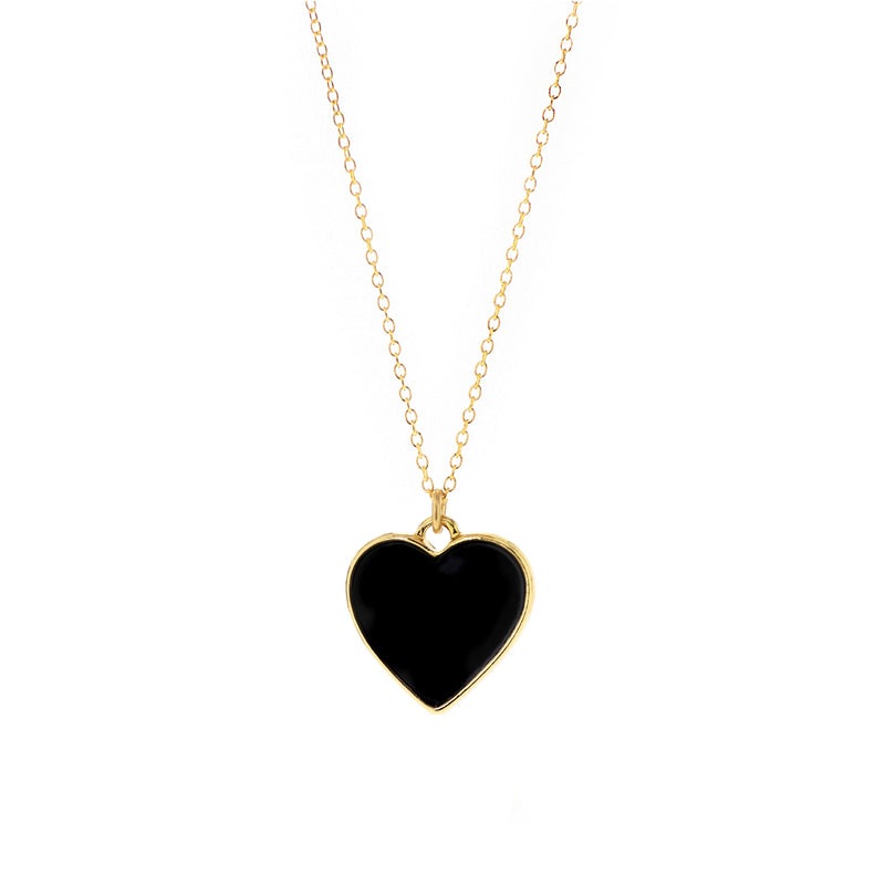 Hold My Heart Black Onyx Necklace - Perfect Memorials