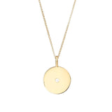 Disc Necklace by Becket & Quill, handmade in Los Angeles