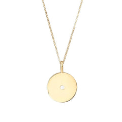 Disc Necklace by Becket & Quill, handmade in Los Angeles
