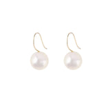 Jumbo Pearl drop Earrings by Becket & Quill, handmade in Los Angeles