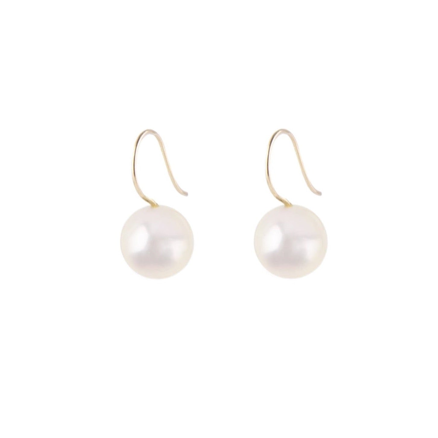 Jumbo Pearl drop Earrings by Becket & Quill, handmade in Los Angeles