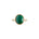 Malachite Crown Bezel Ring by Becket & Quill, handmade in Los Angeles