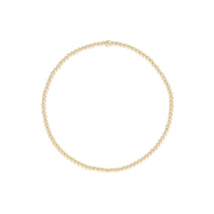 Petite Gold filled Bead stretch Bracelet by Becket & Quill, handmade in Los Angeles