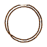 Long Tiger's Eye Necklace by Becket & Quill, handmade in Los Angeles