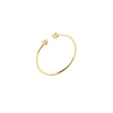 White Topaz Duo Ring by Becket & Quill, handmade in Los Angeles