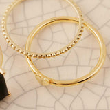 Bead Band Ring by Becket & Quill, handmade in Los Angeles - worn close-up