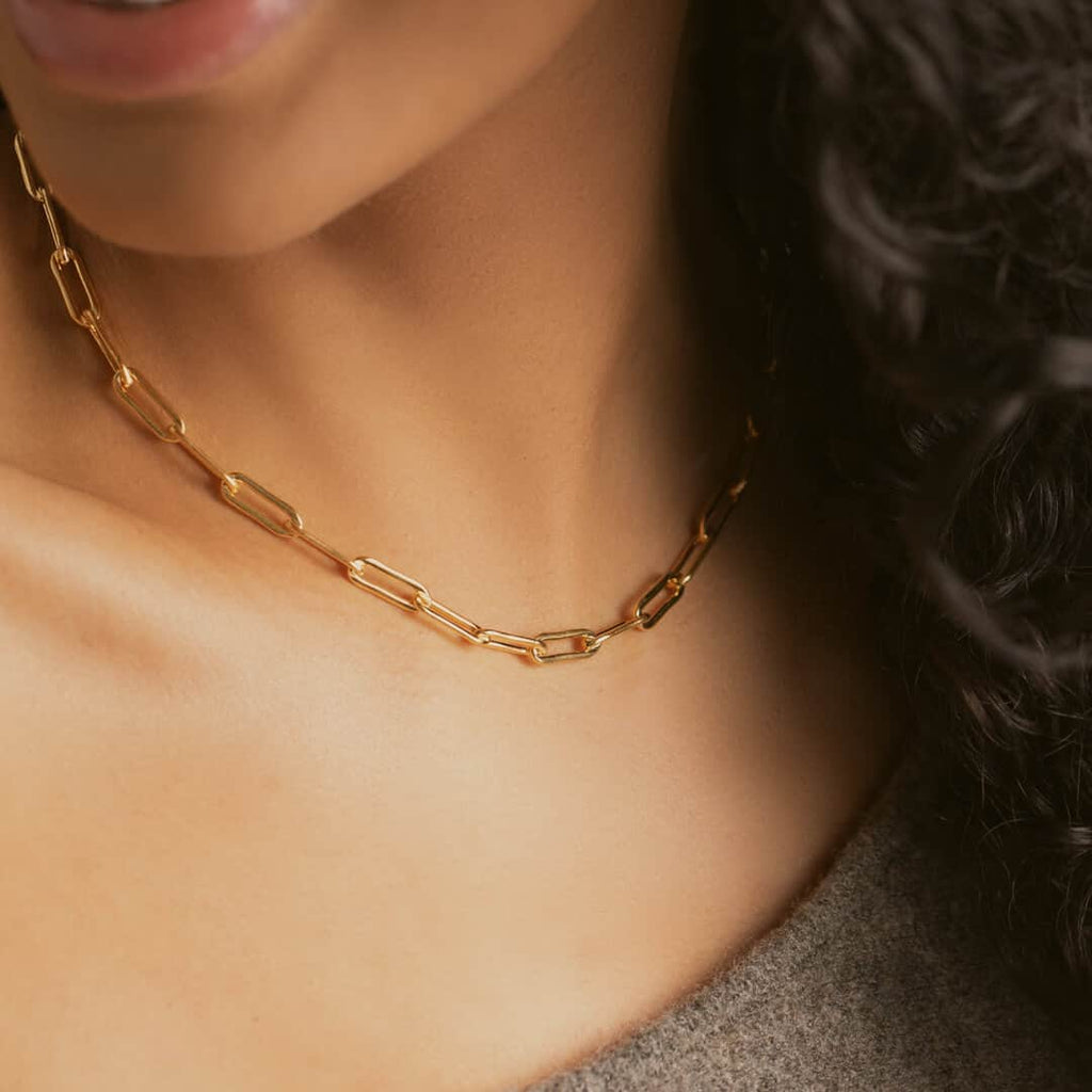 Zenyu Link Chunky Chain Necklace | 18ct Gold Plated Necklaces | Missoma