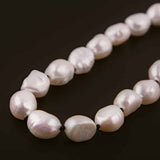 Freshwater Pearl Necklace by Becket & Quill, handmade in Los Angeles - worn close-up