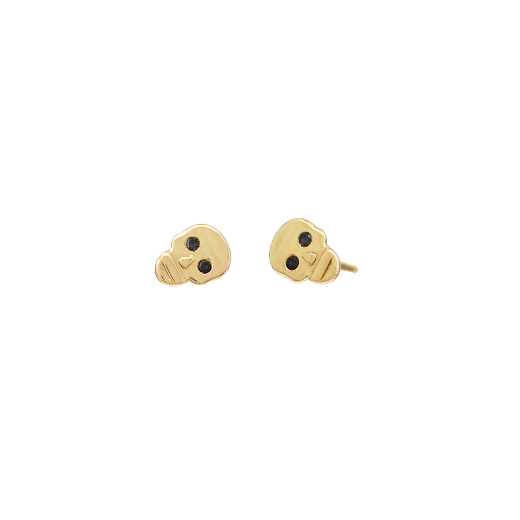 Skull Studs by Becket & Quill, handmade in Los Angeles