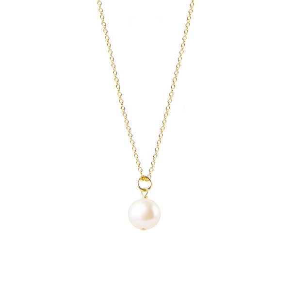 Small Pearl Pendant Necklace
