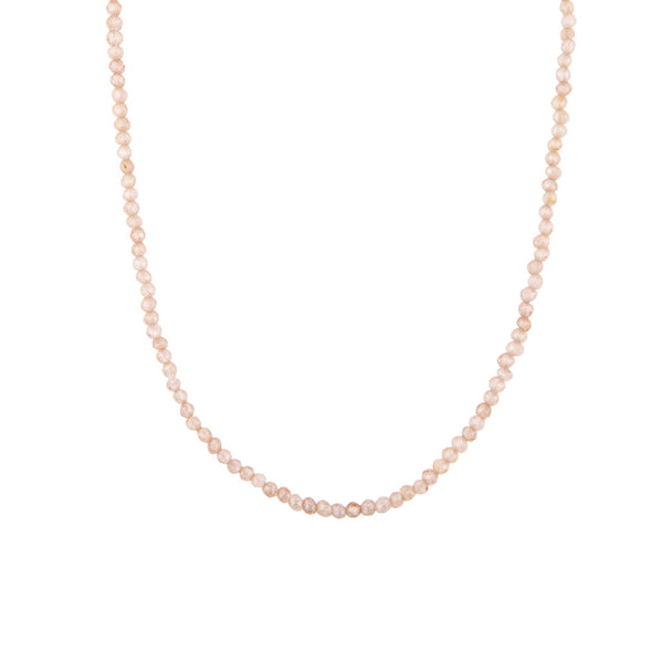 Petite Champagne Beaded Necklace
